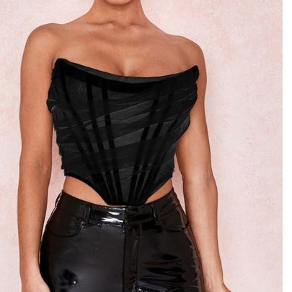 Crypto Sleeveless Fashion Strapless Bustier NWT
